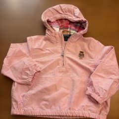 POLO RALPH LAUREN ハーフジップ パーカー ピンク 3Tのサムネイル