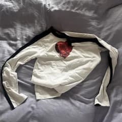 レアGAULTIER JUNIOR 長袖 カットソー ハートロゴ - メルカリ