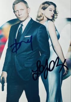 ダニエル・クレイグとレア・セドゥ直筆サイン入り2Lサイズ写真…007 m33240596748_1.jpg?1746897799