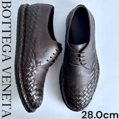 極美品 BOTTEGA VENETA イントレチャート 革靴 レザー ブラウン - メルカリ