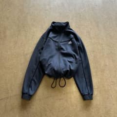 90s adidas ドローコード　トラックジャケット　短丈　テック　y2k 90s adidas ドローコード 短丈 トラックジャケット y2k テック 90s