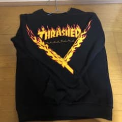 スラッシャー thrasher ファイヤーロゴ アームプリント スウェットのサムネイル