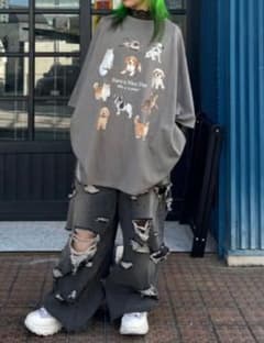 【新品】Candy Stripper アニマルプリントTシャツ フリーサイズのサムネイル