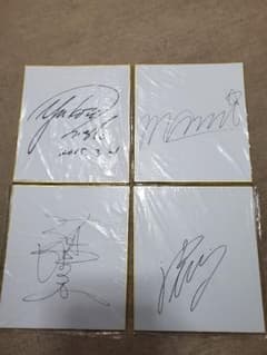 女子プロゴルファー直筆サイン色紙4点セット - メルカリ