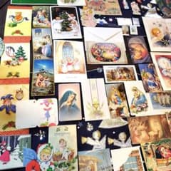 素敵な紙ものセット…☆②クリスマス　スペシャル　ホーリーカード　聖母子のサムネイル