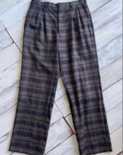 vintage チェック スラックス 2タック ヴィンテージ - メルカリ