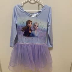 nico様専用【USED】アナと雪の女王　レオタードワンピース　6-8歳のサムネイル