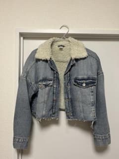 H＆Mフリース付きショートデニムジャケットのサムネイル