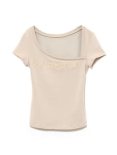 andmary Mary logo tops beige - メルカリ