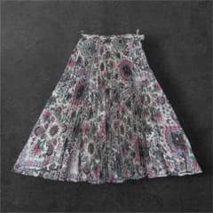 ETRO エトロ ペイズリー プリーツロングスカート 38 - メルカリ