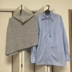 NOLLEY'S プリーツフリルシャツ　ポンチョセット NOLLEY'S プリーツフリルシャツ ポンチョセット - メルカリ