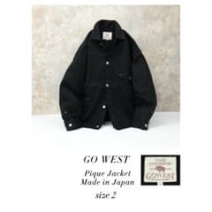 GO WEST 1stタイプ オーバーサイズピケGジャン ブラック サイズ2 
