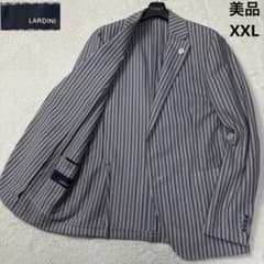 美品 XXL LARDINI テーラードジャケット ブートニエール 大きいサイズ 美品 XXL LARDINI テーラードジャケット ブートニエール 大きいサイズ
