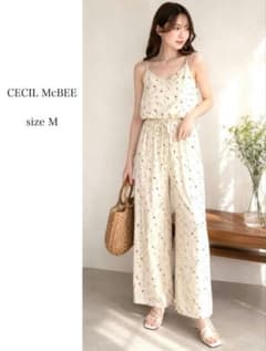 CECIL McBEE 花柄 キャミ オールインワン M セシルマクビーのサムネイル