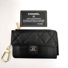 CHANELノベルティコインケース カードケース ブラックキルティング
