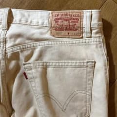 Levi's 505 ホワイトデニムパンツ W31 L29のサムネイル