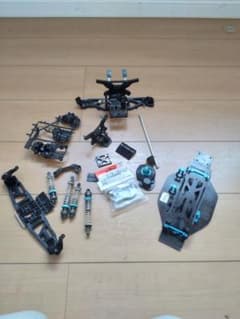 TAMIYA DF-03 カーボンシャーシ オプションパーツセットジャンク TAMIYA DF-03 カーボンシャーシ オプションパーツセットジャンク