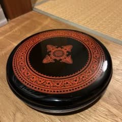 昭和レトロ　漆器 菓子器 蓋付きのサムネイル