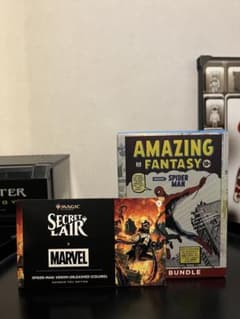 スパイダーマンギフトバンドル&シークレットレイヤーベノムFOILセット MTG スパイダーマンギフトバンドル&シークレットレイヤーベノムFOIL