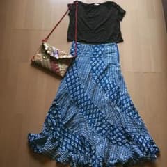 ボヘミアン ロングスカートのサムネイル
