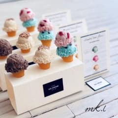 アイスクリーム♡ ミニチュアフード ハンドメイド - メルカリ
