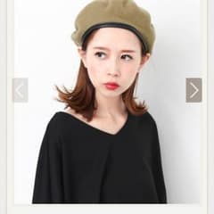 【完売】KBF パイピング ウールベレー帽 黒のサムネイル