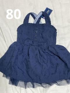 西松屋 ベビー ワンピース 80cm ネイビーのサムネイル