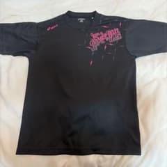 asics バスケットボール用 半袖Tシャツ ブラック ピンク Sのサムネイル