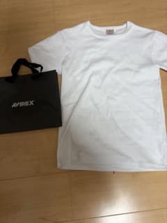 AVIREX U.S.A. リブTシャツ ホワイト　袋付きのサムネイル