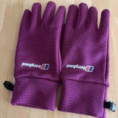 berghaus 手袋 パープル チェック柄のサムネイル