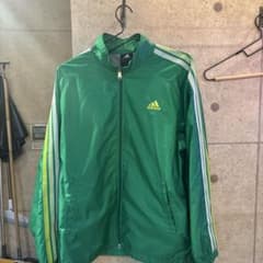 adidas グリーン ナイロンジャケットのサムネイル