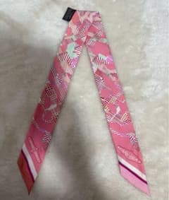 エルメス　ツイリー　カヴアルカドゥール　ピンクのサムネイル
