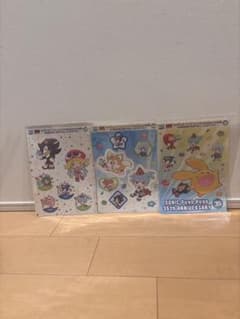 セガラッキーくじ ソニック＆ぷよぷよ 35周年 D賞 A4ステッカー 3種のサムネイル