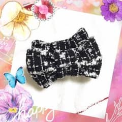 ツイードリボン♡*.+゜バナナクリップ✴︎ヘアゴムのサムネイル
