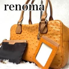 renoma PARIS オーストリッチ 本革 ボストンバッグ vintageのサムネイル