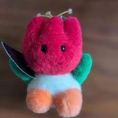 希少　タグ付き　ハウステンボス 初代チューリーちゃん レッド 　キーホルダー 希少 タグ付き ハウステンボス 初代チューリーちゃん レッド