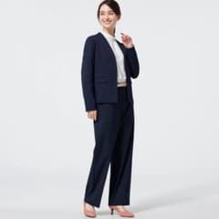 ウォッシャブルノーカラージャケットZ セットアップ XL XXLのサムネイル