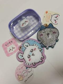 【追加】ちいかわグッズ　ポーチ　サガラ刺繍　ラインストーン
