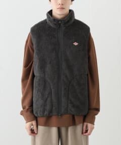 DANTON ダントン ハイパイル ジップフリース ベスト グレー サイズ40 