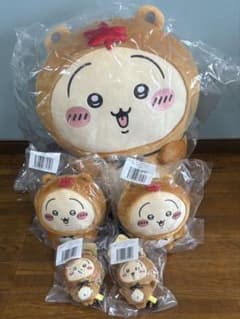 ちいかわ　たぬきだもんくじ　A賞　B賞×2 C賞×2 たぬきぬいぐるみ　うさぎ