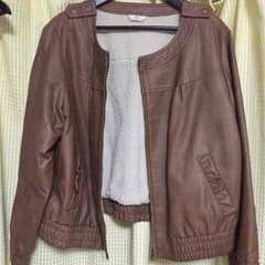 小夜さま専用★大きいサイズ★レザーブルゾンのサムネイル