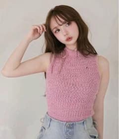 トップス andmary / Lotta ribbon tops pink andmary lotta ribbon tops - メルカリ