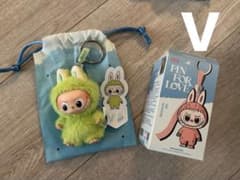 【正規品】ラブブ PIN FOR LOVE アルファベットVグリーンのサムネイル