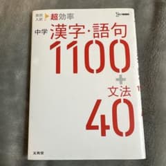 高校入試 超効率 中学漢字・語句1100+文法40のサムネイル