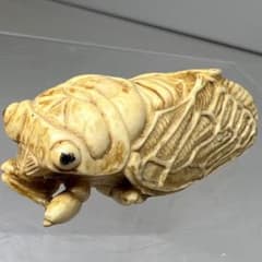 根付 蝉　彫刻 極上 根付 蝉 18 g 東S8-0710ア㊲ - メルカリ