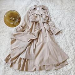 Herlipto✨Gabardine Ruffled Trench Coat S - メルカリ