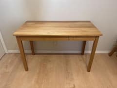 無印良品 木製デスク 引出しオーク材 幅110 事務 学習勉強机テーブル