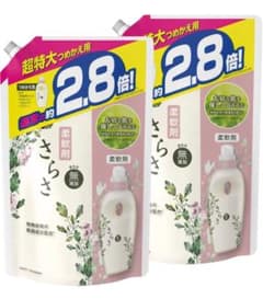 さらさ 柔軟剤 詰め替え 超特大 1250mL (約2.8倍) × 2個のサムネイル