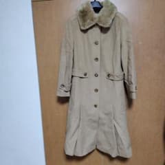 極美品☆バーバリーロンドン ロングコート ラビットファー アンゴラ