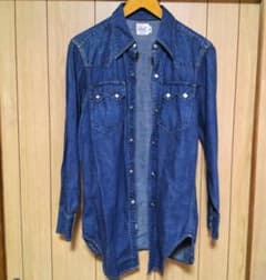 levi's 61504-53 ショートホーン復刻 ウエスタンデニムシャツ - メルカリ